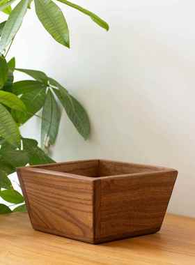 高档木实聚木财斗米斗日进斗金婚庆招进榆宝斗烧香摆件香炉宝盆包