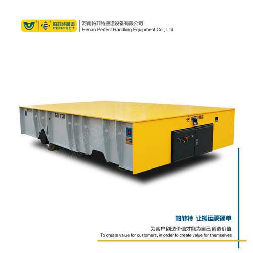 湖北省电动平板车10T电动轨道平板车KPX-16T地爬车过跨轨道牵引车