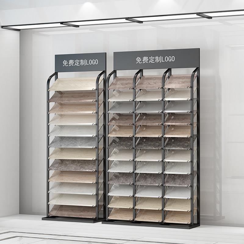 高端瓷砖样品展示架立式整体橱柜门板展示柜色板卡架子铝扣板架30