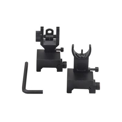 金属机械瞄套装 折叠机瞄前后照门 准星折叠机瞄 Iron Sight