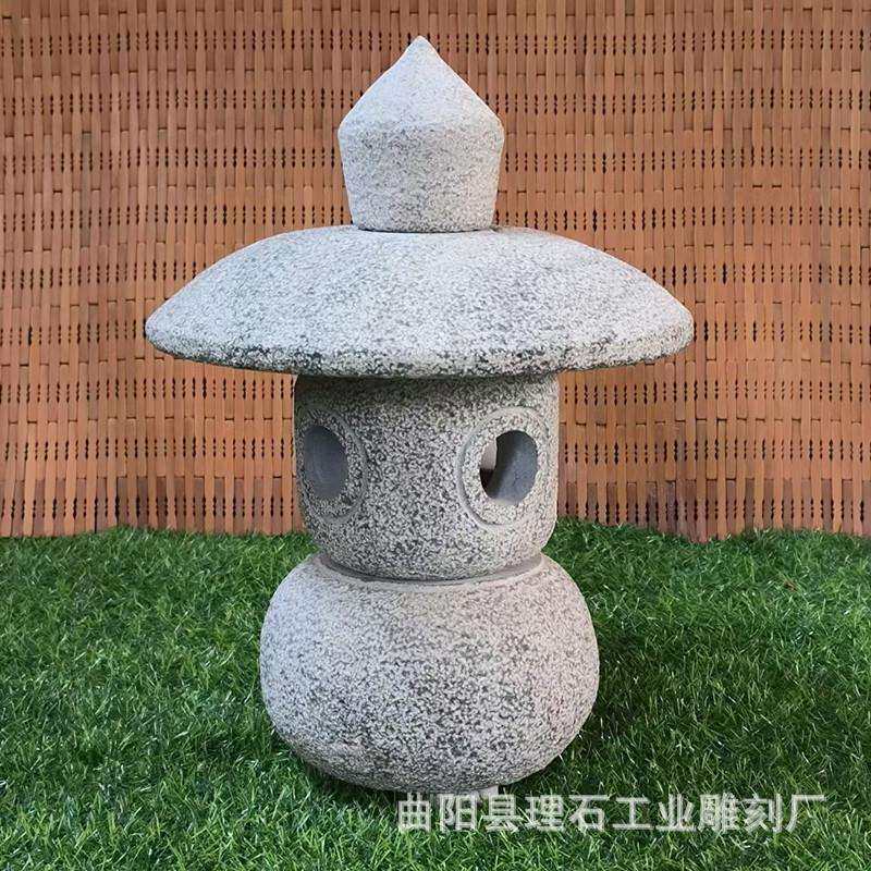 石灯笼中式小院酒店室内造景小石灯别墅花园石灯笼景观装饰雕塑