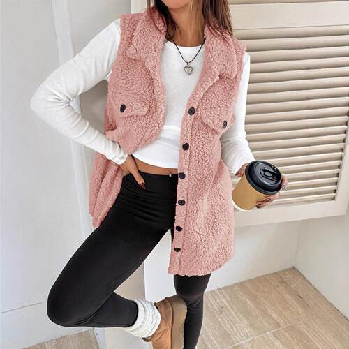 Collar Plush Jacket Imitation for Women