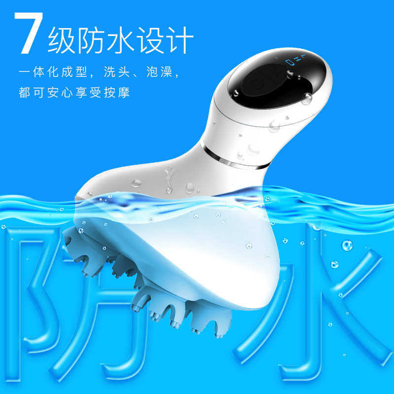 新款头部按摩器电动龙抓手头部按摩仪迷你头皮按摩器厂家