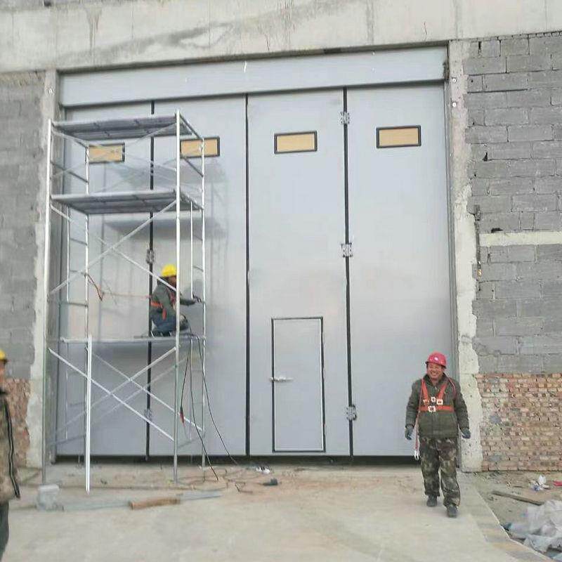 钢大门钢板平开大门进户门车间彩钢夹芯板大门重型工业平开门