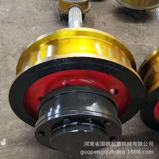 直径600×150mm双缘主动被动天车行走轮行车角箱轮组欧式车轮
