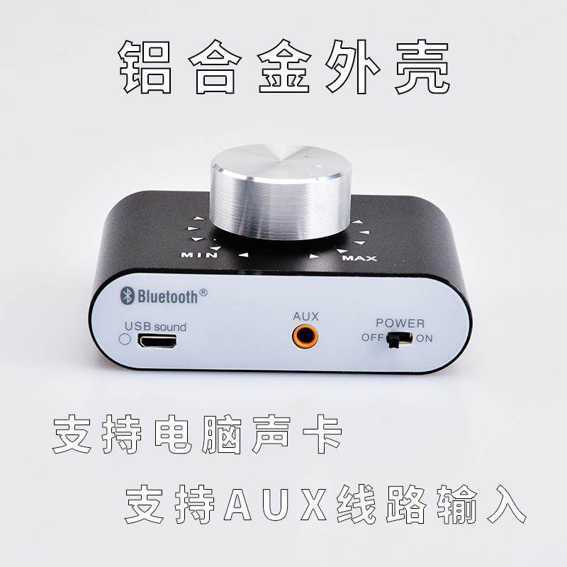 外贸货源智爱达X25蓝牙小功放12V-24V数字功放机100W桌面功放成品
