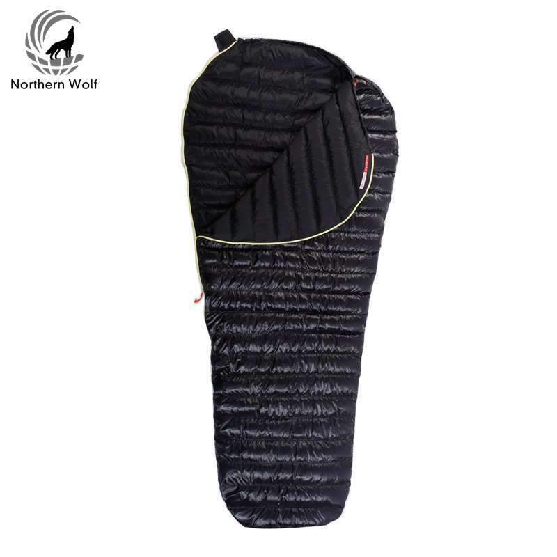 定制羽绒睡袋成人户外露营登山露营防寒保暖拼接单人睡袋
