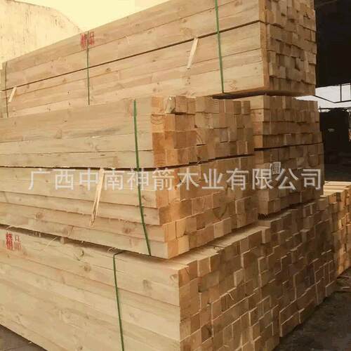 建筑木方4*8工地白松广西方木条松木材建筑方木跳板枕木等