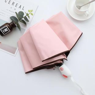 高档超轻五伞折叠口袋女伞迷新你小清遮太阳防晒防紫外线神晴雨两