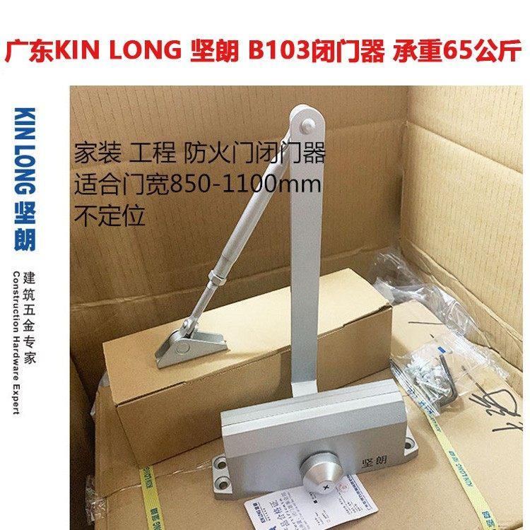 坚朗闭门器B103家用中号65KG无定位WM02103F防火门自动缓冲关门器图片