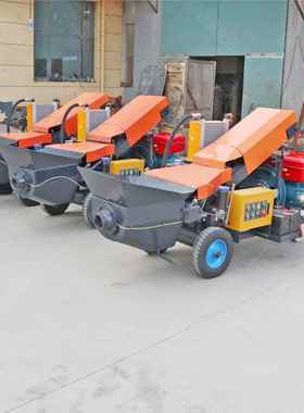 柴油小型泵四泵缸混凝土输送二次结构浇筑粗土细XRG石砂浆混凝输