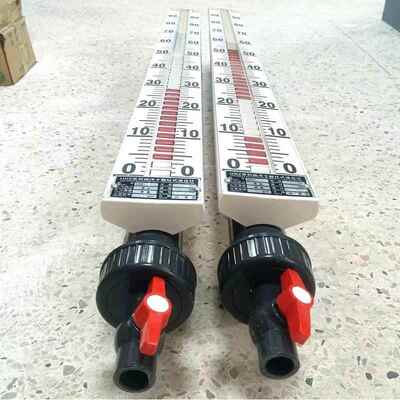 适用水处理专用PVC材质 塑料磁翻板液位计侧装式法兰连接水电工工