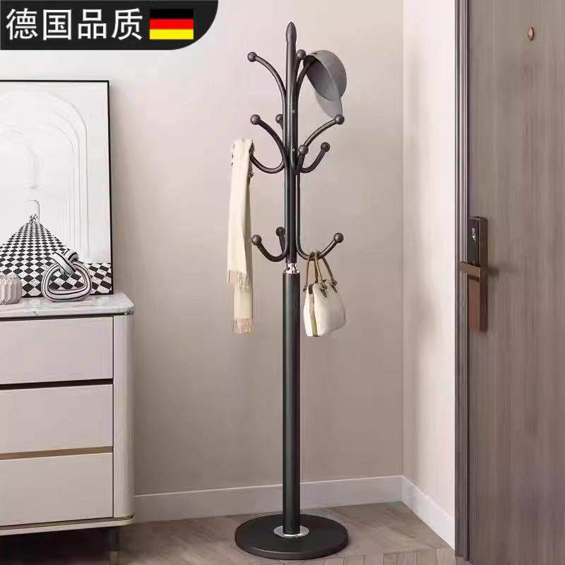 德国挂衣架家用落地杆式卧室简约立式单杆衣帽架衣服挂架挂包架