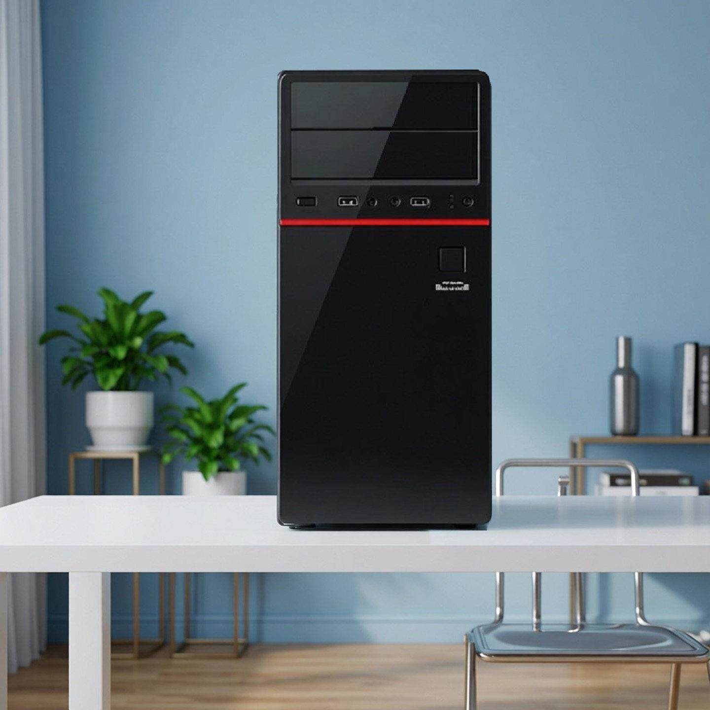 金佰嘉138 台式电脑组装机主机壳壳 ATX大板办公选配USB3.0两光驱