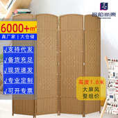 简约酒店落地折屏 中式 屏风隔断玄关 办公室现代折叠移动客厅屏风