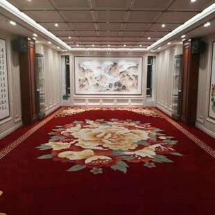 议室宾贵接待厅客厅休会息区商用新西兰羊毛腈纶手工满工手工定制