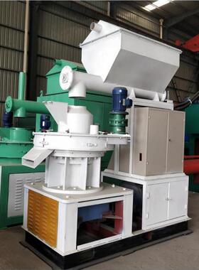 680680型型棉花秸秆挤压粒制粒机 环模稻壳颗机 花杆生壳椰壳造设