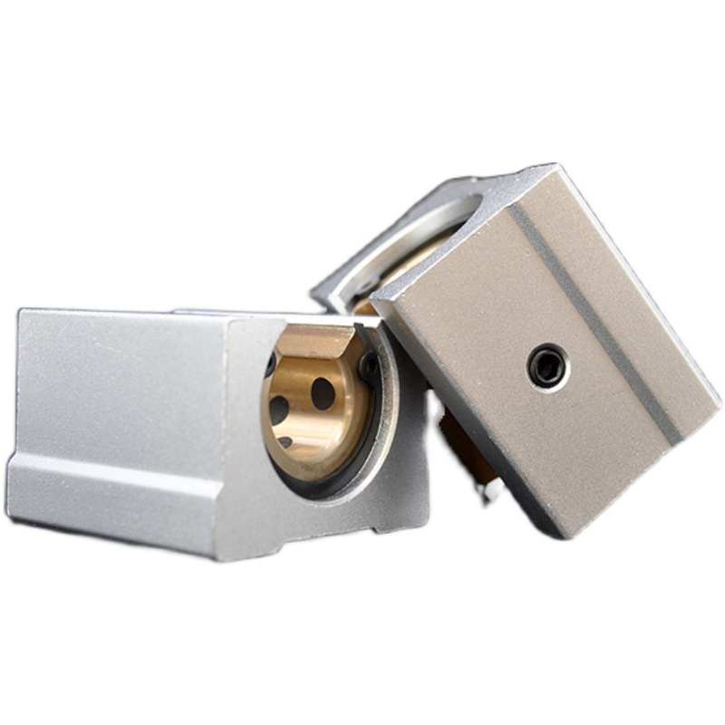 石墨铜套开口直线滑块加长圆柱吕拓导轨SBR10 12 16 20 25 30UU*