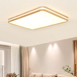 榻榻米房间灯原木奶油风灯客厅灯原木餐厅吊灯实木灯原木风灯具