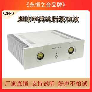 永恒之音X2pro升级版胆味甲类大功率HiFi发烧级家用纯后级功放机