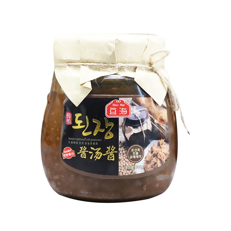 延边朝鲜族大酱汤用不是臭酱传统大酱东北大酱500g瓶装黄豆大酱