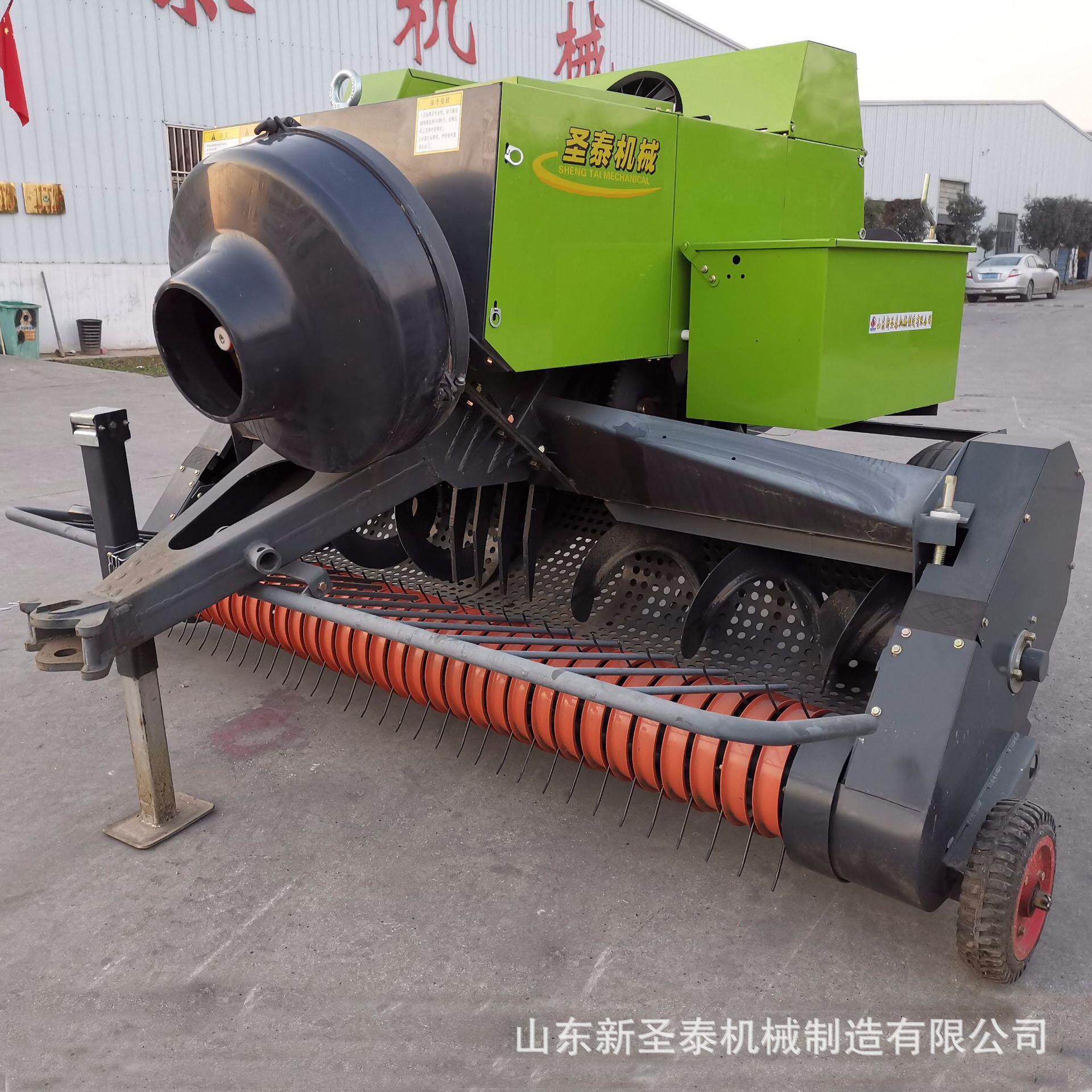 自动收割粉碎捡拾方捆打包机价格 碎草自拾方捆打包机塑料绳