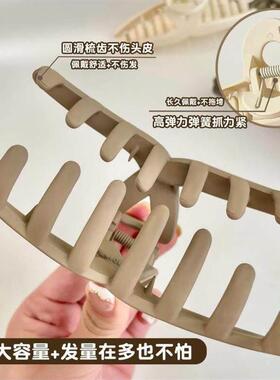 发夹Hot Sale Solid Color Claw Clip Large Barrette Crab Hair0