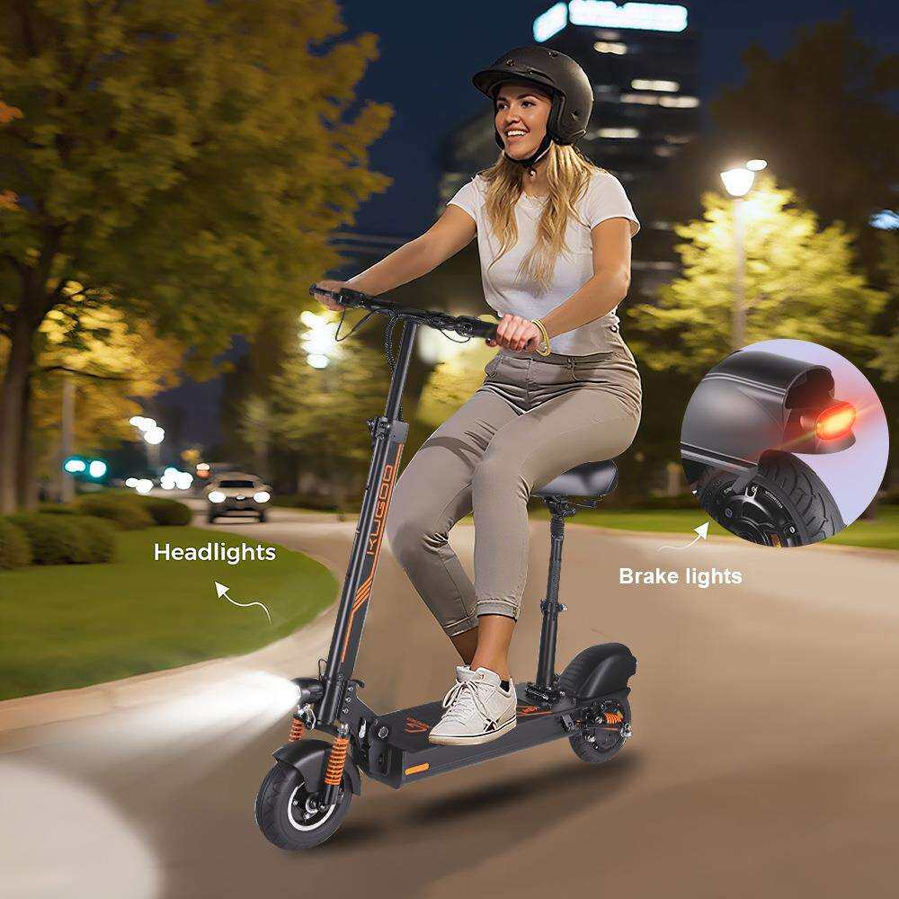 KUGOO M2 + 折叠式电动滑板车，带座椅350W 25公里35公里/小时速