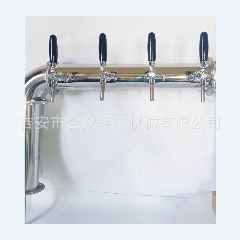 不锈钢门型酒柱啤酒分发吧台扎啤机简约4头6头啤酒柱售酒塔带龙头