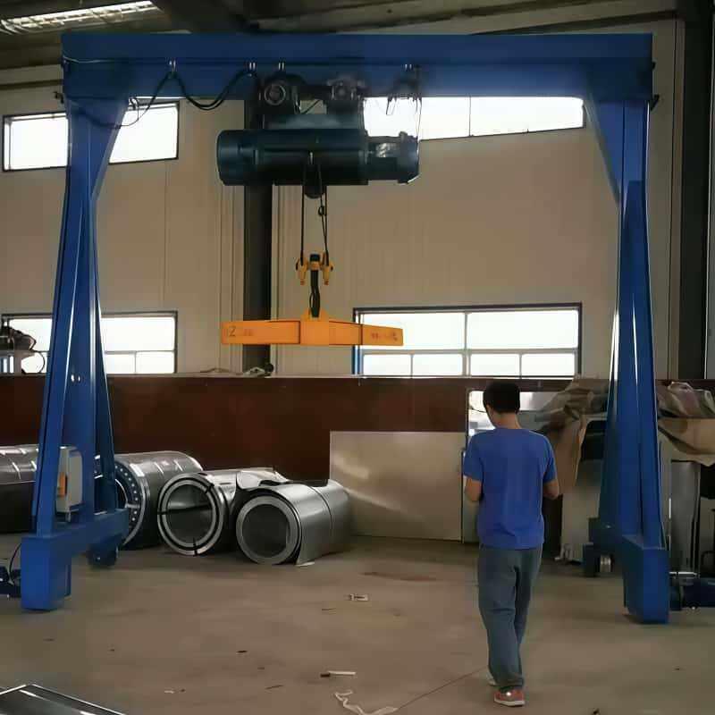 电动万向移动龙门架3吨8吨升降可调无线遥控无轨重型门式起重机