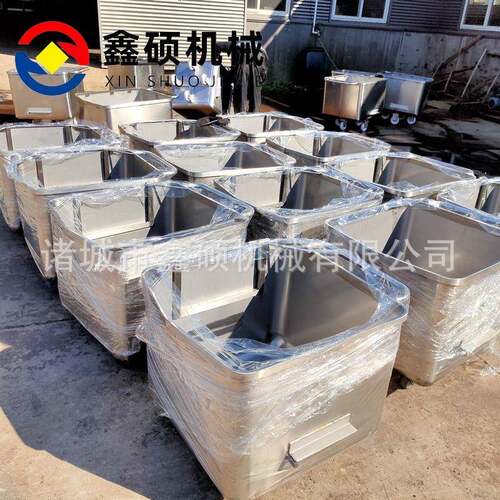 厂家肉食加工车间转运车熟食加工车间运料车不锈钢料斗小料车