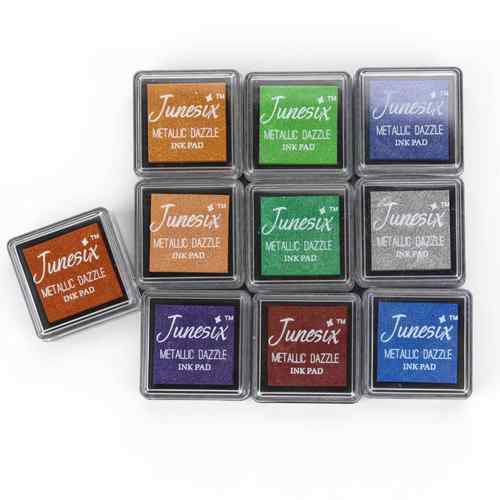 迷你MD金属色单方印台 印泥 印油 雕刻橡皮章印台10色 印台 印泥