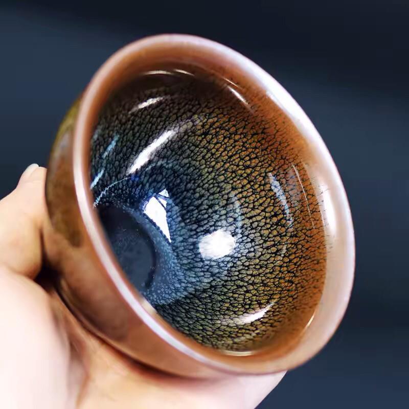 鉴展茶杯、大师茶杯、金孔雀杯、银孔雀莲花杯、彩孔雀窑转茶杯