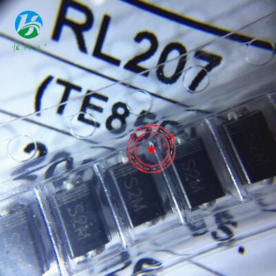 贴片整流二极管RL207 S2M SMA足3A DO-214AC