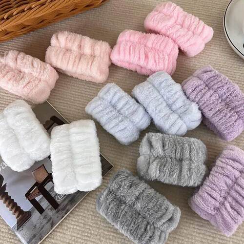 Microfiber Wrist Wash Towel Band Wristband for Wash Face Abs