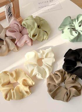 3/5/Pcs Silk Scrunchies Print Leopard Scrunchie Set Elastic