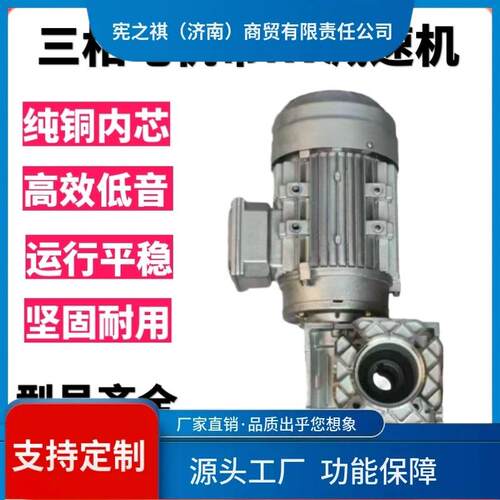 询~NMRV步进电机伺服蜗轮蜗杆rv减速机小型减速器带电机齿轮箱马