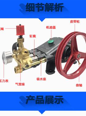 5855型洗型车机泵头配件总大全高压洗车机头成清JGL洗泵机洗车泵