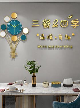 时尚简约挂钟客厅轻奢气球装饰钟表挂墙创意静音时钟餐厅艺术挂表