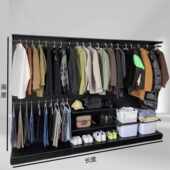 Bw1 网红洞洞衣柜金属衣帽间五金少女衣架出租房简 9921人收藏