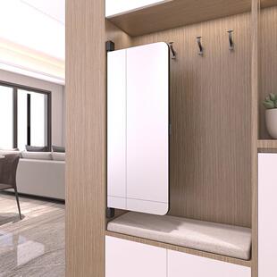 衣柜镜内装 推拉镜衣橱平门开穿衣镜内子旋转隐藏折叠伸缩985全身