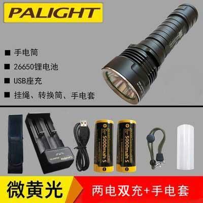 正品霸光2650强光手电筒LED可充照防电远户外家用超亮骑行水A86X9