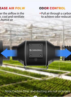 AC100-240V斜流管道风机强风排气扇换气油烟抽风机旋钮EC控制调速