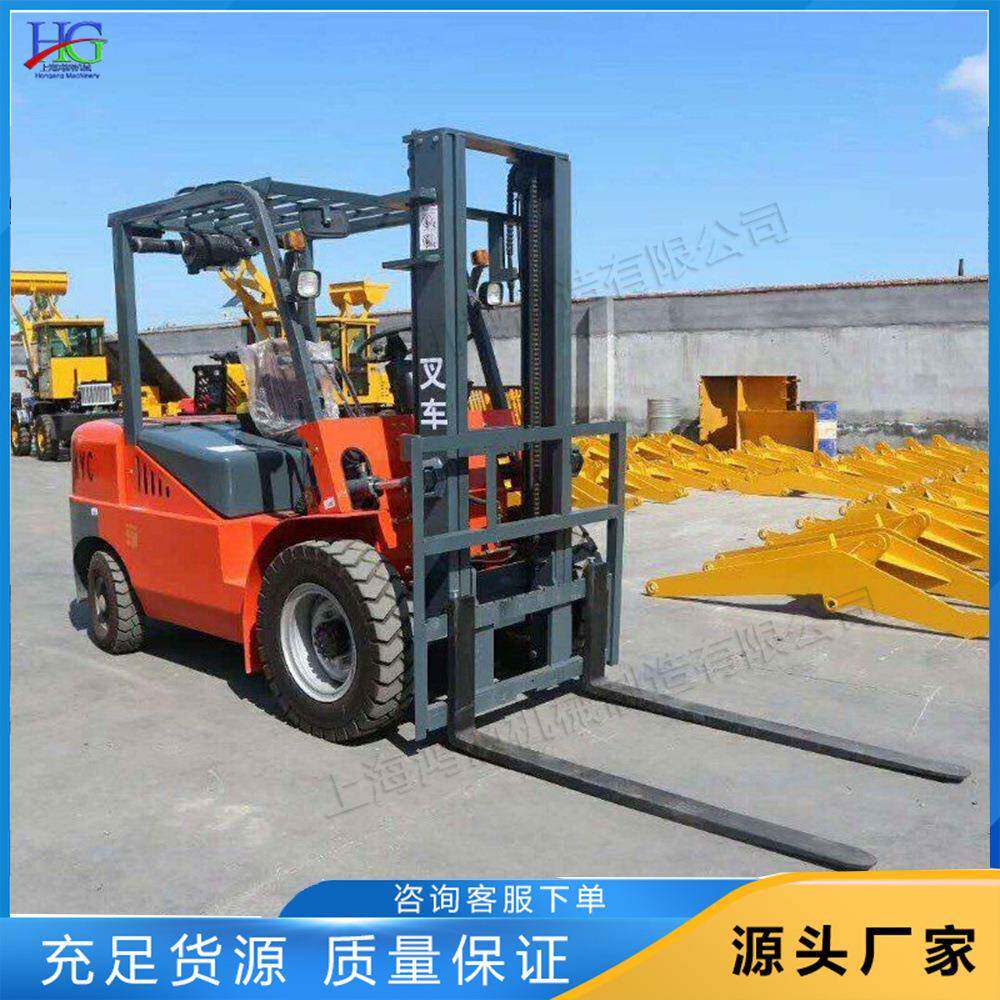 四轮柴油燃料叉车 直喷式发动机升高车 小型电动液压拖运车易操作