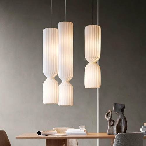 侘物侘寂风吊灯LOFT复式楼梯酒店会所落地灯布艺客厅沙发边艺术灯