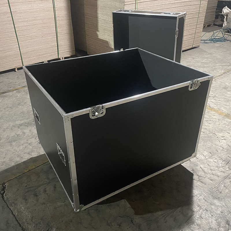 音响线材设备运输铝合金航空箱 仪器设备防震黑色手提医疗工具箱