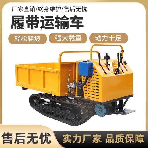 全地形履带车运输车高速电动小型农用爬山虎山地单履带运输车