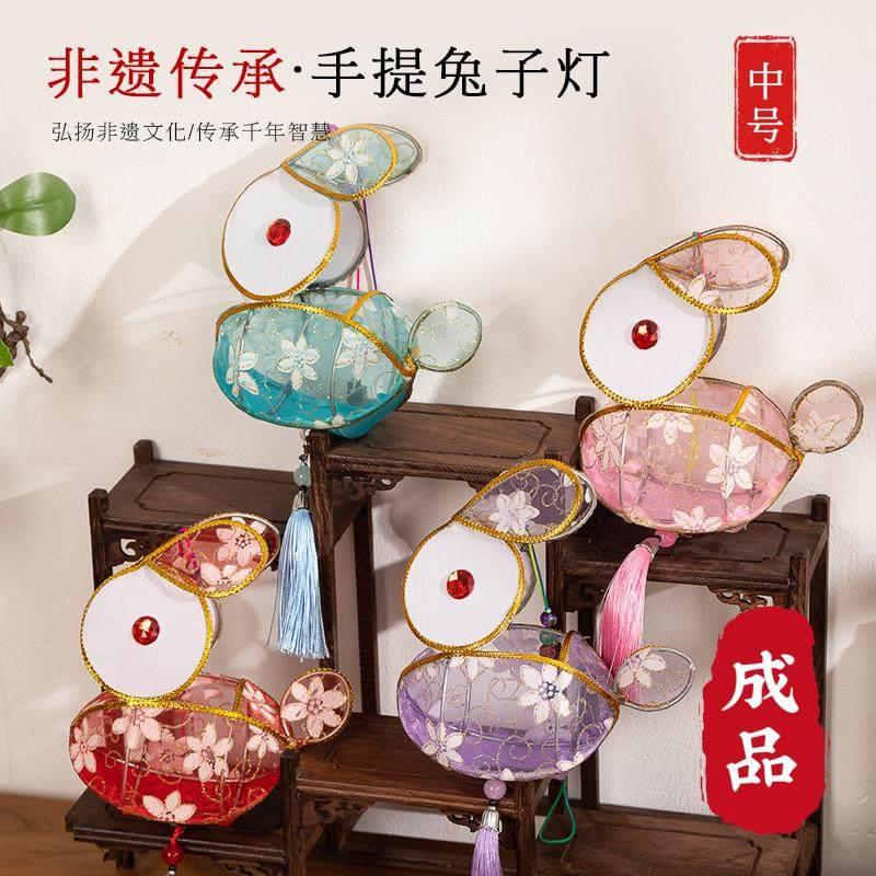 民俗非遗手工灯笼汉服宫廷舞蹈灯笼手提杆发光花灯复古风工艺品灯