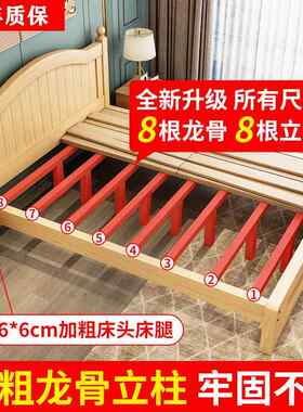 实木床.5米现代简欧式约双人主卧1.8床家用经济出租房IPM木1床单