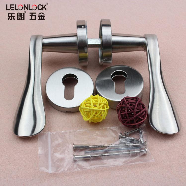 厂家直销不锈钢分体锁配执手欧室内门锁把RST-15式手程套锁工拉手